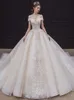 قبالة الكتف Princess Ball Grow Dress 2023 Sequened V Neck Long Train Beads Bridal Dons Crystal Bride Groy New Sexy plus Rets De Mariee