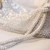 Avondtassen voor vrouwen 2023 Diamant bezaaid onderarm handtas Rhinestone Dinner Clutch Wallets schouder 230427