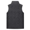 Gilet da uomo Tasca con cerniera Gilet caldo velluto Premium invernale spesso imbottito in peluche Colletto rialzato Chiusura antivento Ultimate