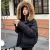 Women's Down Parkas Black Down Jacket Women Coat Hooded Fashion American Streetwear Y2K Style Duck Down Feather Fe Winter Khaki Short Outwear L231129