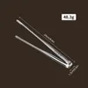 BBQ Tools Accessories 304 Barbecue Clip Grill Tongs Meat Cooking Utensils For BBQ Baking Silver Kitchen Accessories Camping Supplies 230428