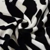 Elektriskt filt Superkomfortabel mjukt minkfiltning filt zebra randigt mönster blommig filt kastad på soffan / sängen / resan andningsbar Q231130