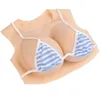 Sile Breastplate Fake Breast Forms For Crossdresse Drag Queen Cosplay B-G Cup Cotton Filling Round Neck Drop Delivery Dhxok