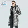 Parka da donna ICEbear 2023 nuova giacca invernale da donna con cappuccio moda casual slim lungo cappotto di cotone caldo parka da donna di marca GWD20302D L231129