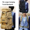 Backpack 70L Tactical Camping Bag Military Backpack Mountaineering Men Travel Outdoor Sports Molle Rucksack Hunting Shoulder Luggage Bag 231128