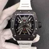 Active Tourbillon Watches Wristwatch Designer Watch Swiss Standard Tourbillon Movement RM011 RM21-01 RM12-01 Titanium Ceramic kol JBWH