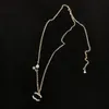 18k guldpläterad kopparhalsband mode klassisk märke bokstav halsband charm hjärthänge för kvinnor tjej valentiner engagemang designer smycken gåva