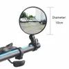 Universal Bicycle Motorcycle Rearview Mirror 360 Rotation Adjustable Round Ellipse Rear View Mirrors For Road Bike Accessories
