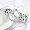Relógios de pulso Nakzen Japanese Mulheres Quartz Assista Hardex Glass Case Crystal Zirconia Inclaid Lady Aço inoxidável