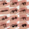 Stud na moda preto de aço inoxidável animal brincos mulheres homens múltiplos dardos cão pino coração brincos você orelha studs pendientes yq231128