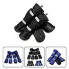 Shoes Chaussures pour chiens de compagnie hiver Super chaud 4 pièces/ensemble bottes pour chiens coton anti-dérapant XS XXL chaussures pour petits chiens produit pour animaux de compagnie Chihuahua imperméable