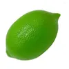 Party Decoration 10pcs Artificial Limes Simulation Fruits Fake Home Decor Table Stage Props POGRAPHY 9CMX6CM