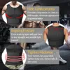 Homens Body Shapers Homens Shaper Cintura Trainer Neoprene Sauna Terno Suor Colete Perda de Peso Camisa Fat Workout Tank Tops com Zíper Duplo 231128