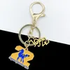 Keychains 수제 그리스어 여학생 Sigma Gamma Rho 로고 푸들 22 방패 하이힐 신발 키 고리 Key Rings 액세서리 보석