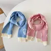 Bufandas Envolturas Bufandas de punto de oso de dibujos animados para niños pequeños, niñas, pañuelos para el cuello, accesorios de invierno para niños, bufanda, chal, silenciador 231129