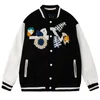 디자이너 Mens Varsity Jacket Louiseity Baseball Coat Fashion Womens Womens Letterman Jackets 자수 편지 재킷 싱글 가슴 상단 커플 Mens Clothing