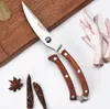Chicken bone cutters with wooden handle stainless steel kitchen multi functional powerful bone fish stomach ZZ