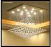 Ceiling Lights LED Golden Crystal For Living Room Luminarias Para Sala Plafon AC Lamp Fixtures