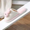 Gmpq Домашняя обувь, новинка 2023 года, зимние хлопковые тапочки с рисунком кролика, женские домашние теплые плюшевые домашние тапочки на толстой подошве