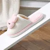 Gmpq – chaussures de maison pour femmes, pantoufles en coton avec lapin de dessin animé, semelle épaisse, chaleur intérieure, peluche pour Couple, nouvelle collection hiver 2023