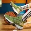 Fashion Popcorn Cushioning Basketball Shoes Men's High-top Basketball Boots Summer Mesh Breathable Sneakers Men's Large Size 112923a