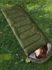 Sleeping Bags Camping Bag For Winter Portable Envelope Type Warm 18 degrees Celsius Widening Thickening 231128