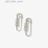 Stud Lost Lady Fashion Zircon Pin de cerceau de cerceau pour femmes pour femmes Couleur d'or boucles d'oreilles géométriques bijoux en gros bijoux femelles Bijoux cadeaux yq231128