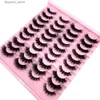 False Eyelashes HBZGTLAD 20 Pairs Fluffy 3d Mink Lashes Natural Eyelash Extension Mink False Eyelashes Cilios Faux Cils Makeup Tool Thick Lashes Q231129