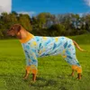 Dog Apparel Dog Pajamas Jumpsuit for Medium Large Dogs Pjs Clothes Apparel Onesies Dog Neuter Shirt Anti-Shedding Suit Stretchy Pet Jammies 231129