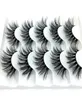 2020 Nya 5 par 100 Real Mink Eyelashes 3D Natural False Eyelashes Mink Lashes Soft Eyelash Extension Makeup Kit Cilios 0165413516