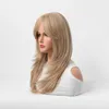 Synthetic Wigs Chemical Fiber Wig Eight Character Bangs Multi-color Option's Long Curly Wigs Daily Use