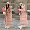 Parkas en duvet pour femmes version coréenne 2023 nouvelle tendance vêtements de pain surdimensionnés doudoune en coton rembourré femmes manteau d'hiver veste en coton épais mi-long L231129