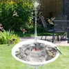 Décorations de jardin 7V 1 7W fontaine solaire Circulation d'eau alimentée Patio étang piscine décorer oiseau bain bol pompe