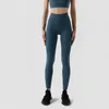 AL0LULU Calças de ioga Calças de fitness femininas cintura alta levantamento quadril calças leggings