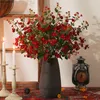 Dekorativa blommor 73 cm simulering Little Rose Artificial To Making Old Coke-Edge Roses European Style Retro Small Bouquet