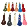 Porte-clés Gland Porte-clés Charme À La Main Corde Avec Perle Pendentif Suspendus Porte-clés Femmes Bohe Rétro Titulaire Pour Sac De Voiture Accessoires