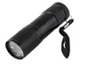 9LED Flashlight Aluminium UV Ultra Violet Purple Light 9 LED Flashlight Torch Light DHL 1000pcs up8166498