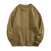 Pulls pour hommes automne hiver pull chaud décontracté col roulé pull tricoté garder les hommes pull en laine tricotée