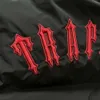 Jaqueta americana Trapstar com capuz Red Label Drill, jaqueta masculina de inverno