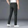 メンズパンツブランド服秋の冬のストレートスーツパンツ男ビジネスファッションブラックブルーソリッドカラー太いフォーマルズボン大規模40 L231129