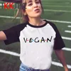 Mulheres Camisetas Vegan T-shirt Mulheres Impressão Harajuku Ulzzang 2023 Camiseta Top Tees Camisa Branca Vintage