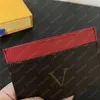 حامل بطاقة مصمم المرأة Vivienne Cartoon Luxury Small Wallet Classic Letters Heather Carders Flower Flower Mini Parse with Box