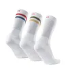 Chaussettes de sport rayures colorées cyclisme hommes femmes vélo de route vélo de course en plein air sport course à pied