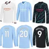 23 24 Haaland Soccer Jerseys DE BRUYNE 2023 2024 MAHREZ FODEN RODRIGO Camisa de futebol Mens Jersey EDERSON M. Goleiro Manga comprida 789 top