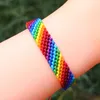 Womens Handmade Rainbow Color Gift Rope Link Bracelets Jewelry New Fancy Adjustable Woven Bracelet