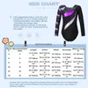 Scene Wear Kids Girls Ballet Dance Gymnastic Leotard Long Sleeve Printed Bodysuit Ballet Suit for Skating Dance Stage PerformancePhemeralew