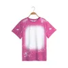 Family Matching Outfits Sublimation Blanks Bleach T Shirts For DIY Printing Photo Parent-Child Clothes T-Shirt Anniversary Tee Tops Casual Tshirts FS9554