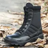 Bottes Mode hommes bottes hiver en plein air en cuir bottes militaires respirant armée bottes de Combat grande taille désert bottes hommes chaussures de randonnée 231129