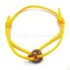 Bracciale in acciaio inossidabile Trinity Anello con ciondolo a corda Bracciale con tre anelli Cinturino a mano Coppia bracciali per donna Uomo Moda Desinger Ebreo Dhm7Q