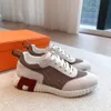 Top-Markendesign-Männer-Bounce-Sneaker-Schuhe mit leichter Sohle, lässiges Mesh-Wildleder, Ziegenleder, Leder-Läufer, Low-Top-Trainerschuh, klobige Sohlen, Rabatt-Schuhe, EU38–46